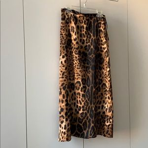 Cheetah print skirt